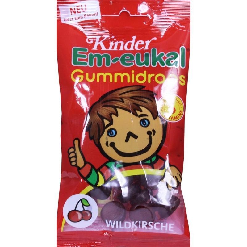 EM-EUKAL Kinder Gummidrops Wildkirsche zuckerhalt.