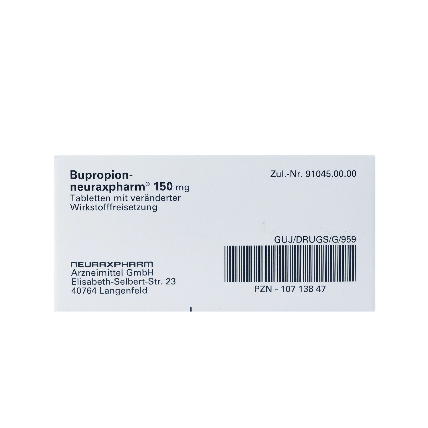 BUPROPION-neuraxpharm 150 mg Tab.verä.Wfrs.