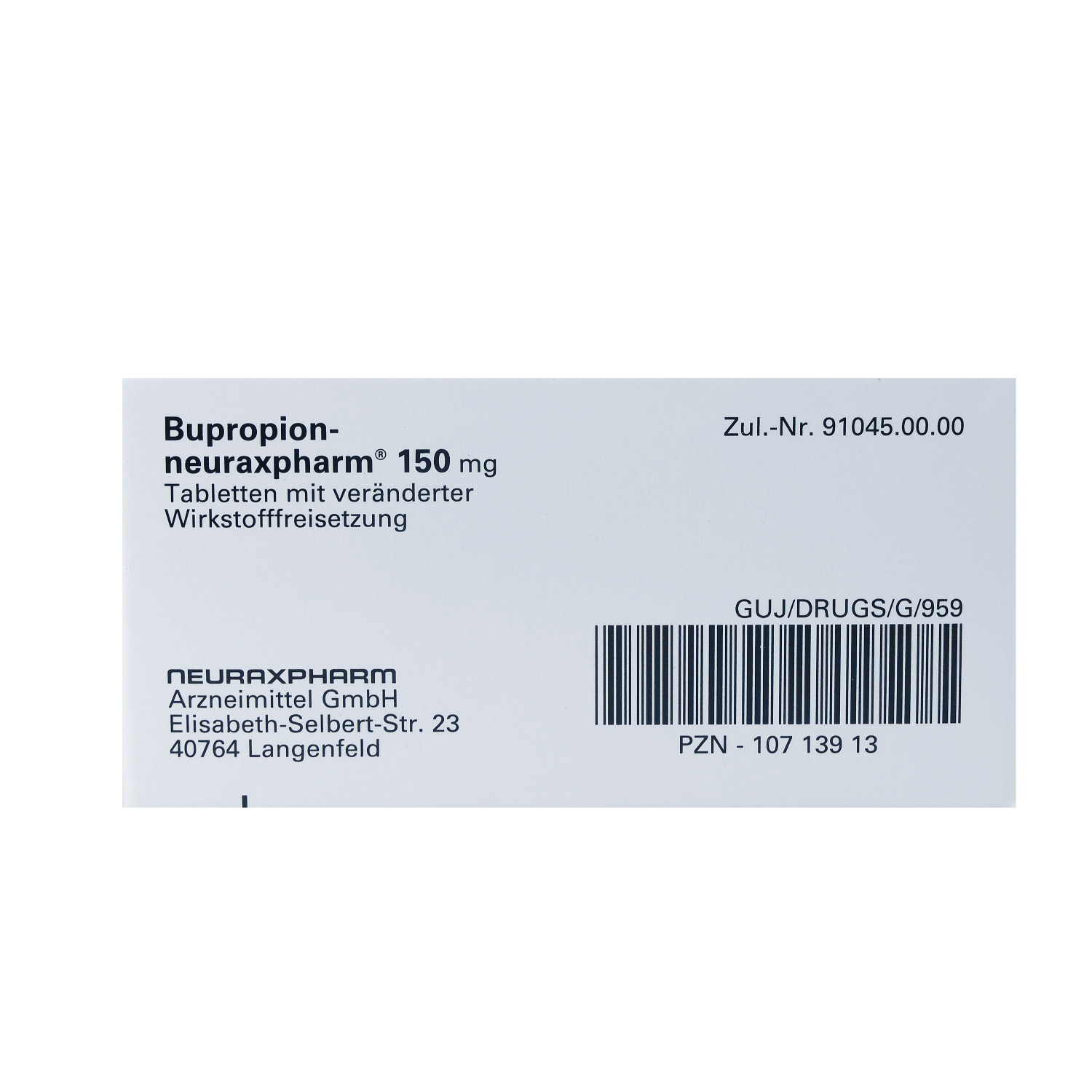 BUPROPION-neuraxpharm 150 mg Tab.verä.Wfrs.
