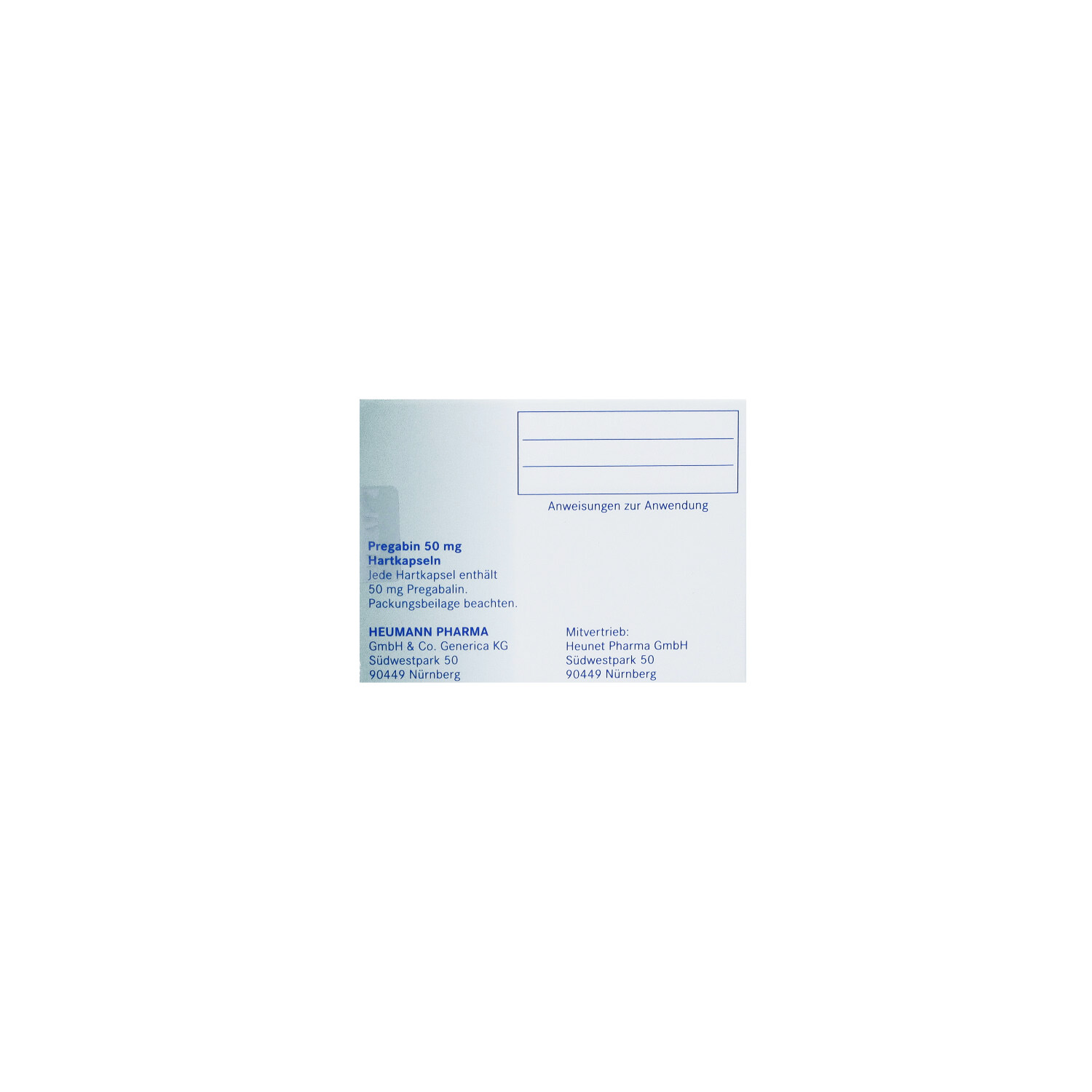 PREGABIN 50 mg Hartkapseln