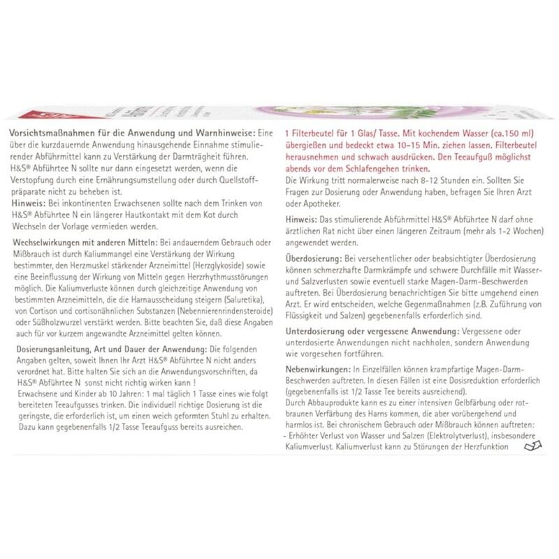 H&S Abführtee N Filterbeutel