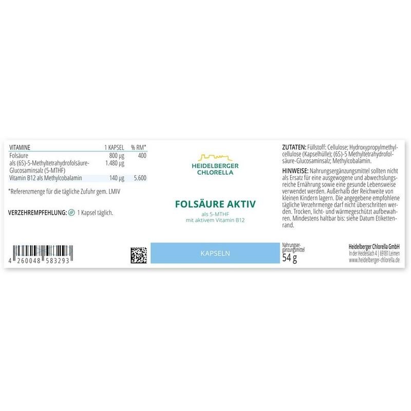 FOLSÄURE AKTIV plus Vitamin B12 aktiv Kapseln