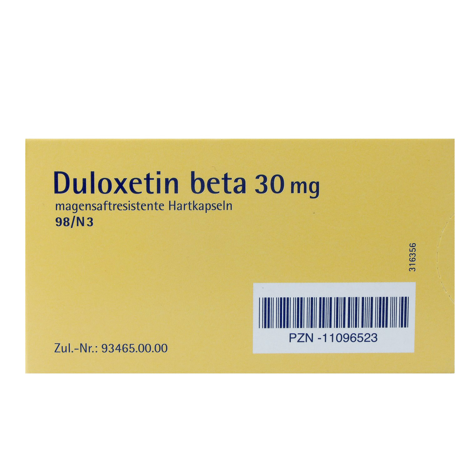 DULOXETIN beta 30 mg magensaftresistente Hartkaps.