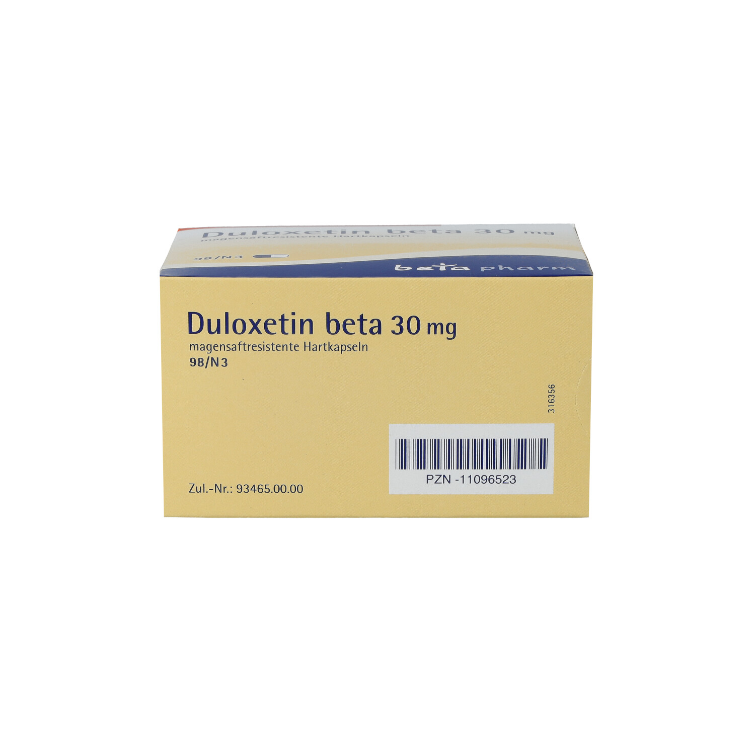 DULOXETIN beta 30 mg magensaftresistente Hartkaps.
