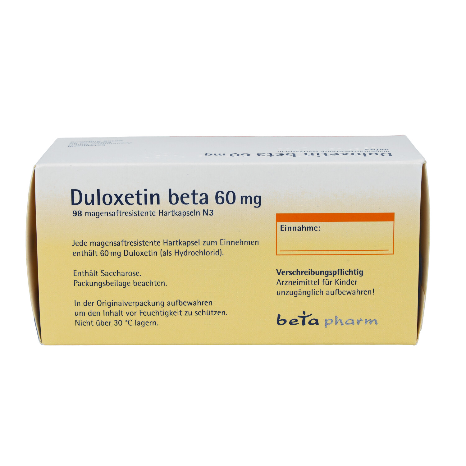 DULOXETIN beta 60 mg magensaftresistente Hartkaps.