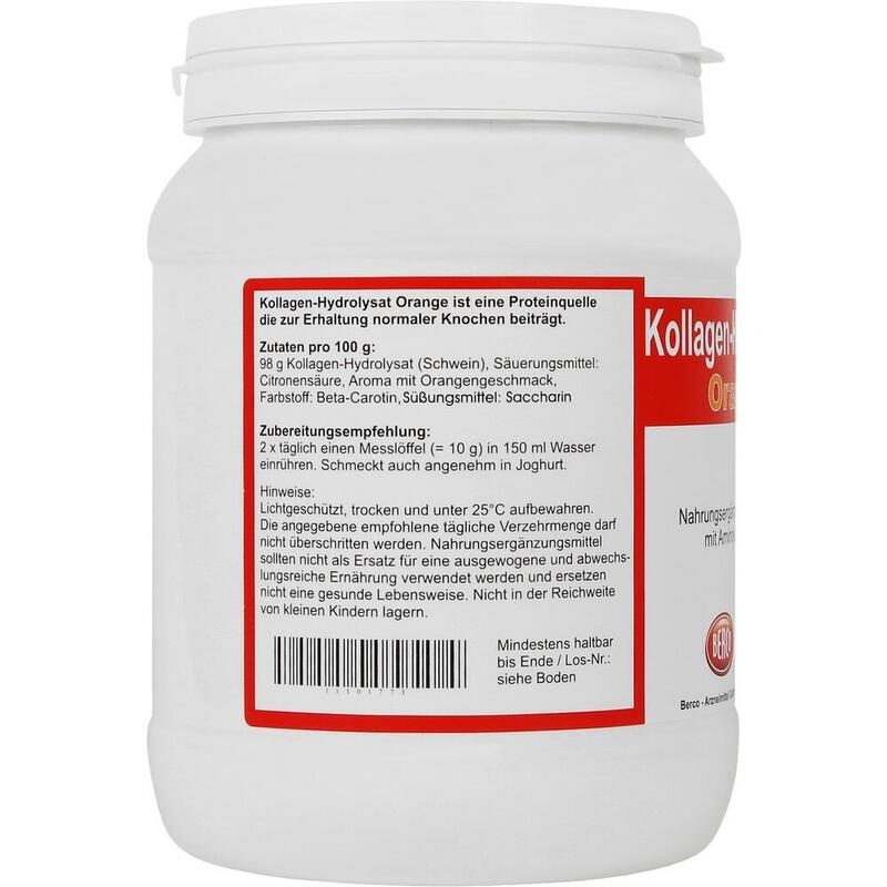 KOLLAGEN HYDROLYSAT Orange Pulver