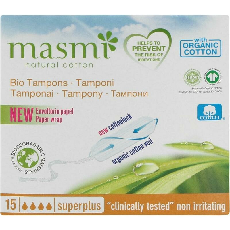 BIO TAMPONS Super Plus 100% Bio-Baumwolle MASMI