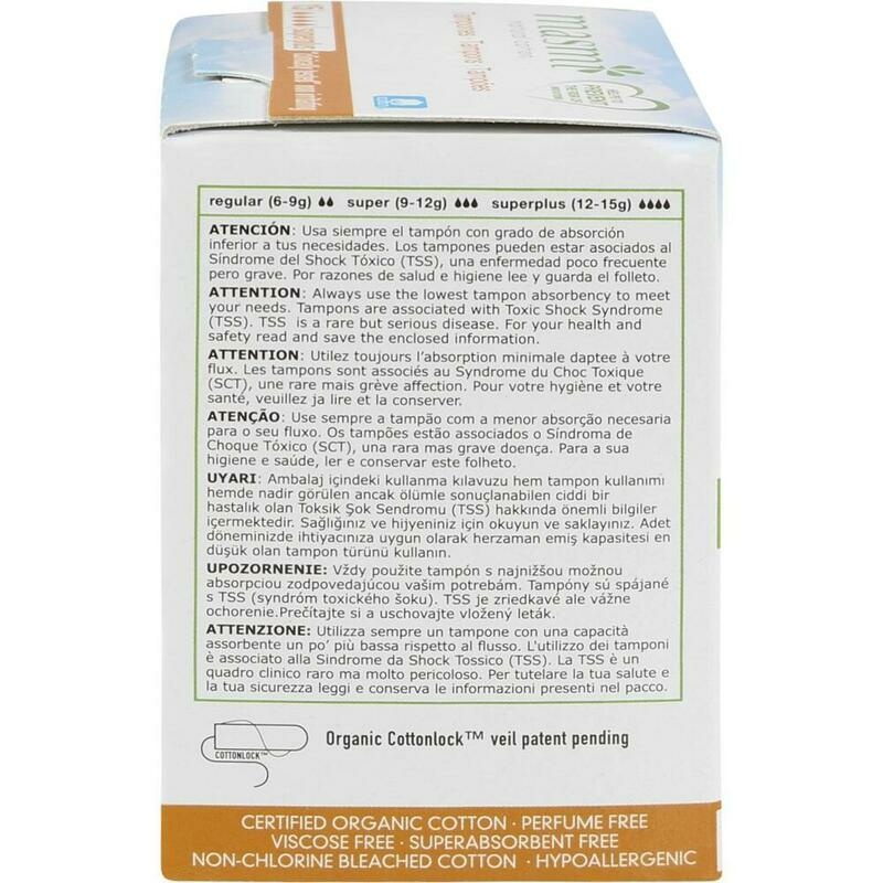 BIO TAMPONS Super Plus 100% Bio-Baumwolle MASMI