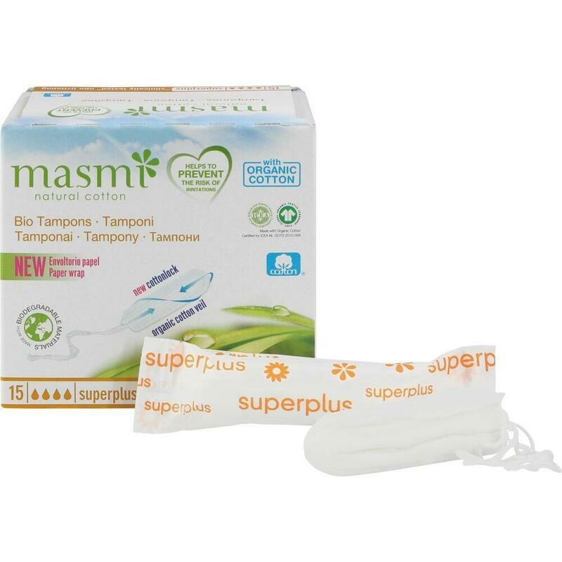 BIO TAMPONS Super Plus 100% Bio-Baumwolle MASMI
