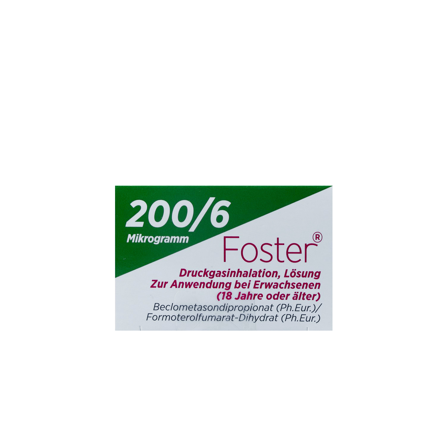 FOSTER 200/6 μg 120 Hub Dosieraerosol