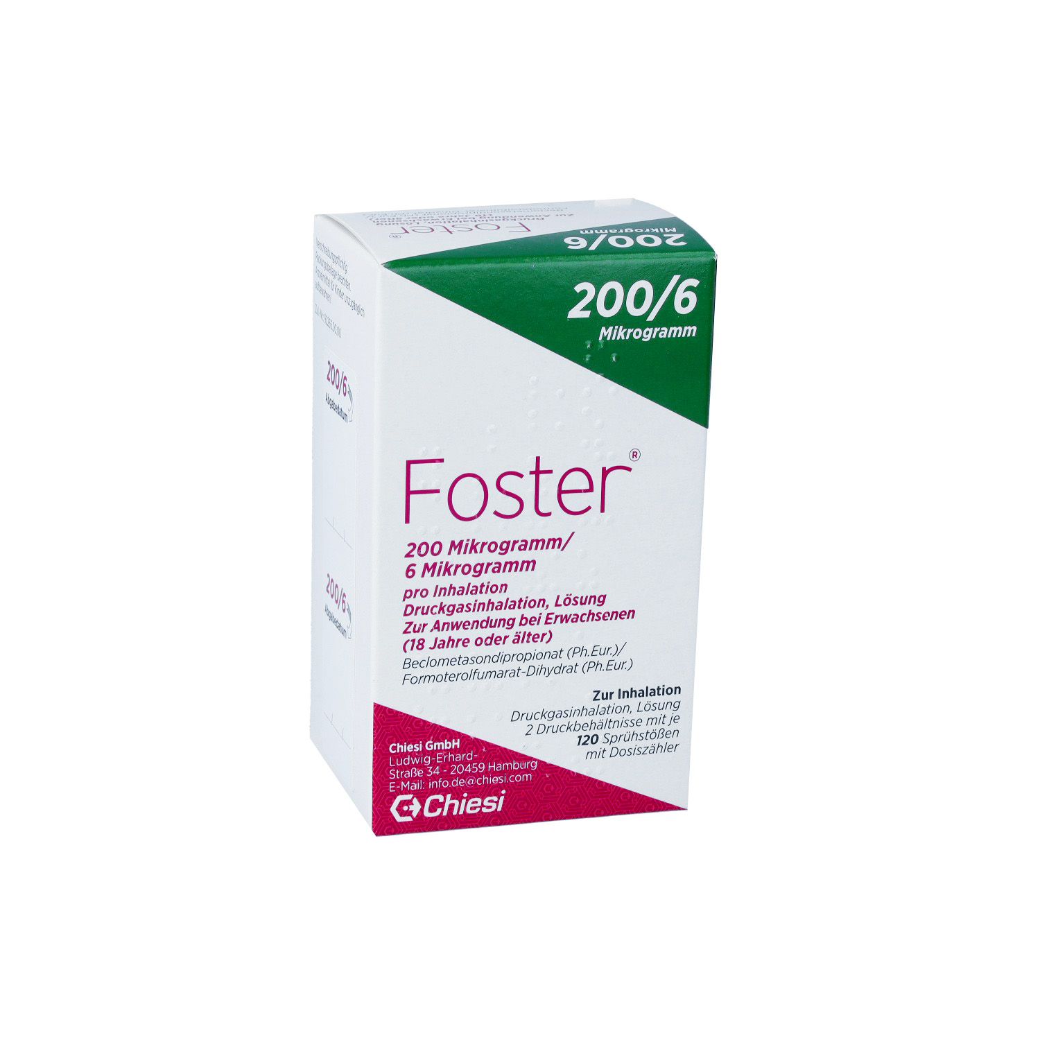 FOSTER 200/6 μg 120 Hub Dosieraerosol