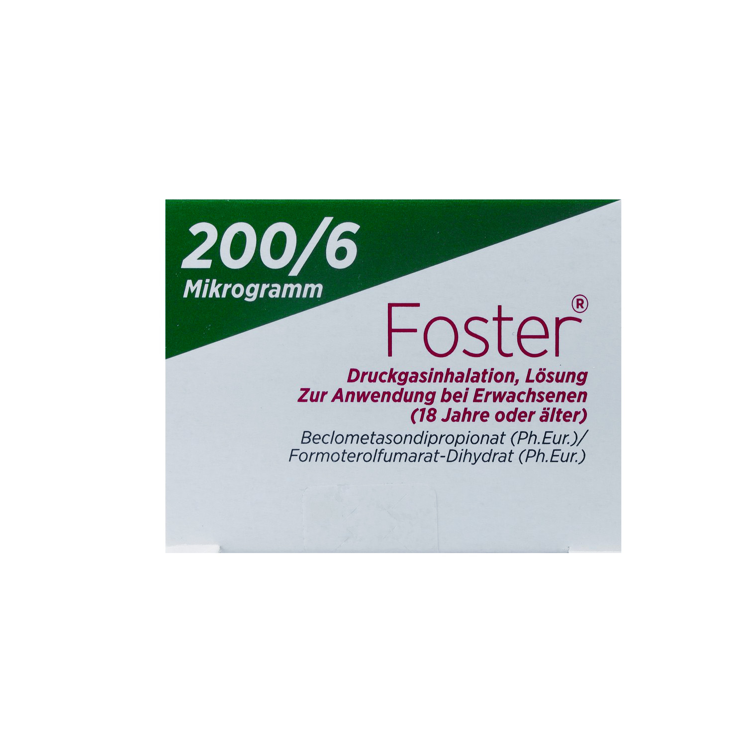FOSTER 200/6 μg 120 Hub Dosieraerosol