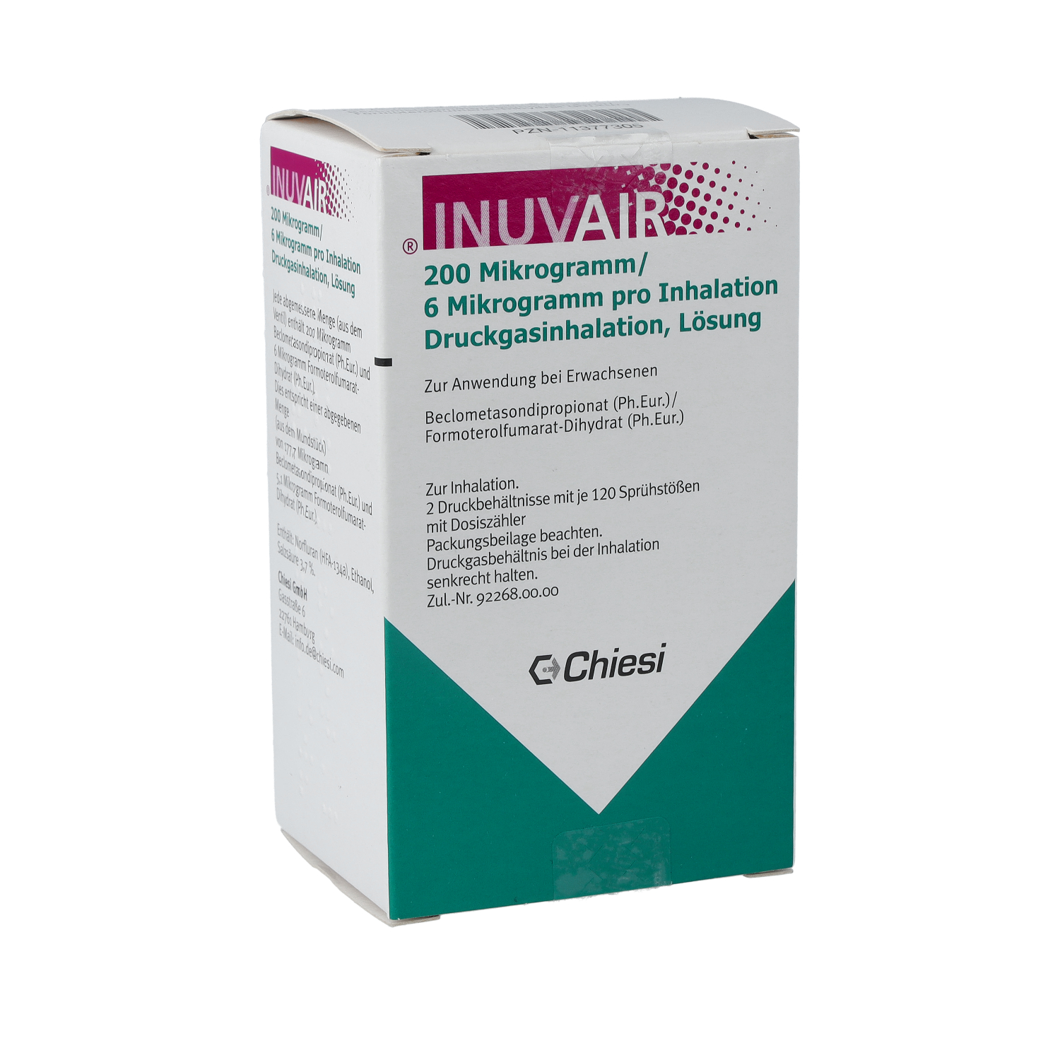 INUVAIR 200/6 μg 120 Hub Druckgasinhalat