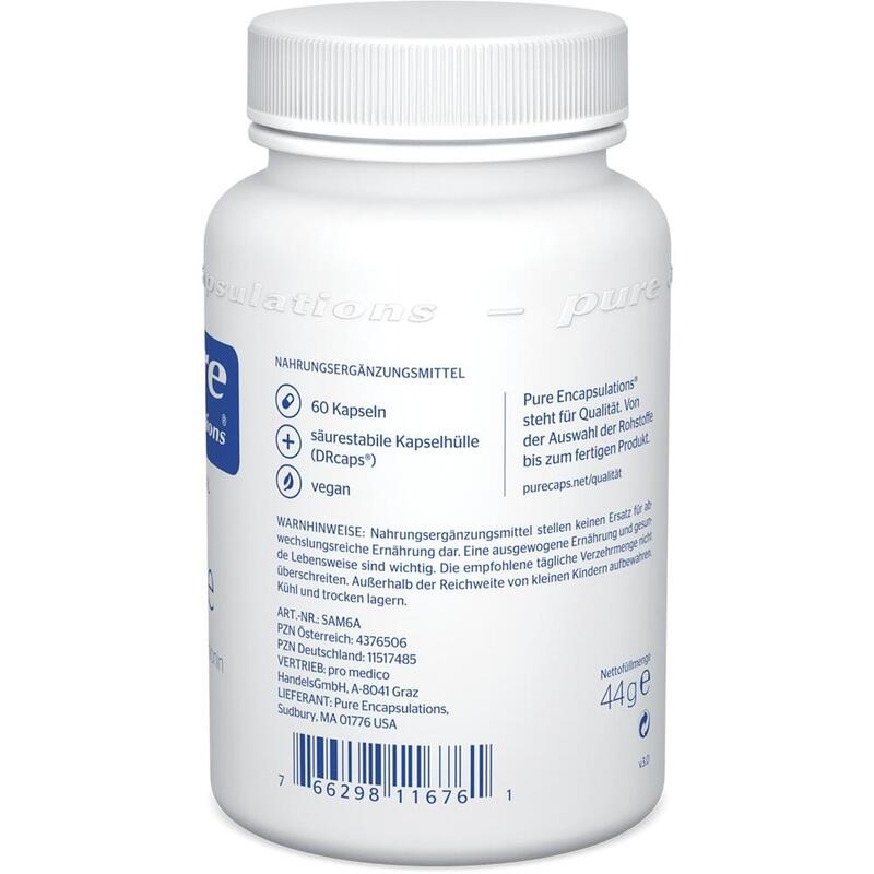 PURE ENCAPSULATIONS SAMe S-Adenosyl-Methionin Kps.