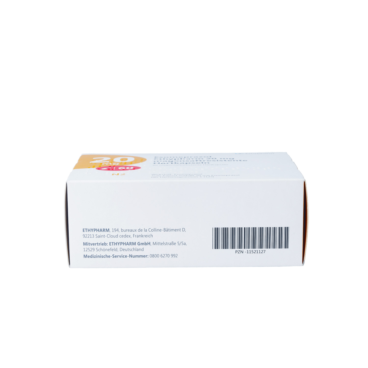 ESOMEPRAZOL Ethypharm 20 mg magensaftres.Hartkaps.