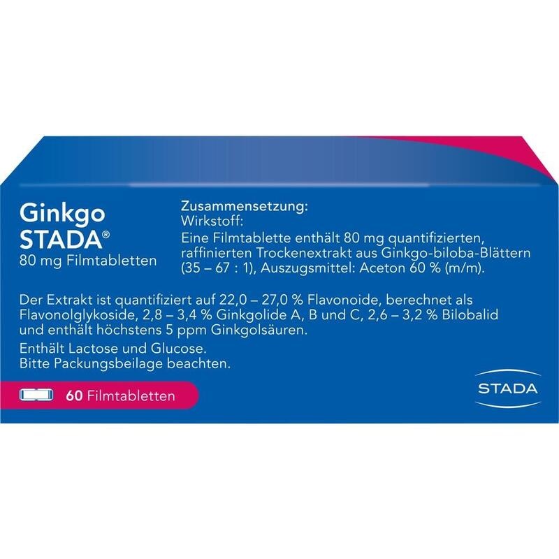 GINKGO STADA 80 mg Filmtabletten