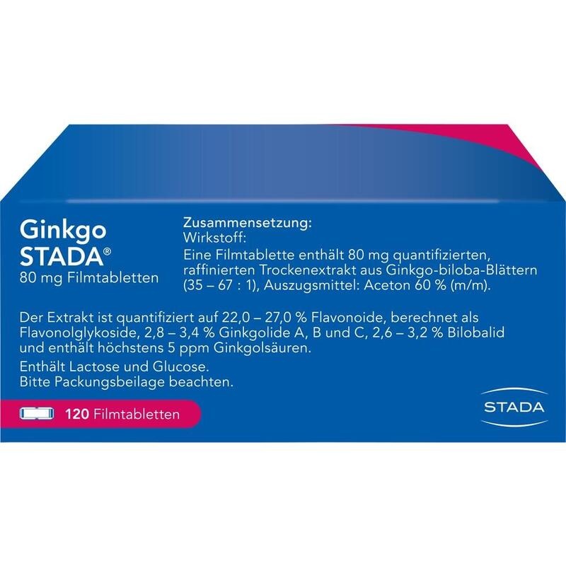 GINKGO STADA 80 mg Filmtabletten