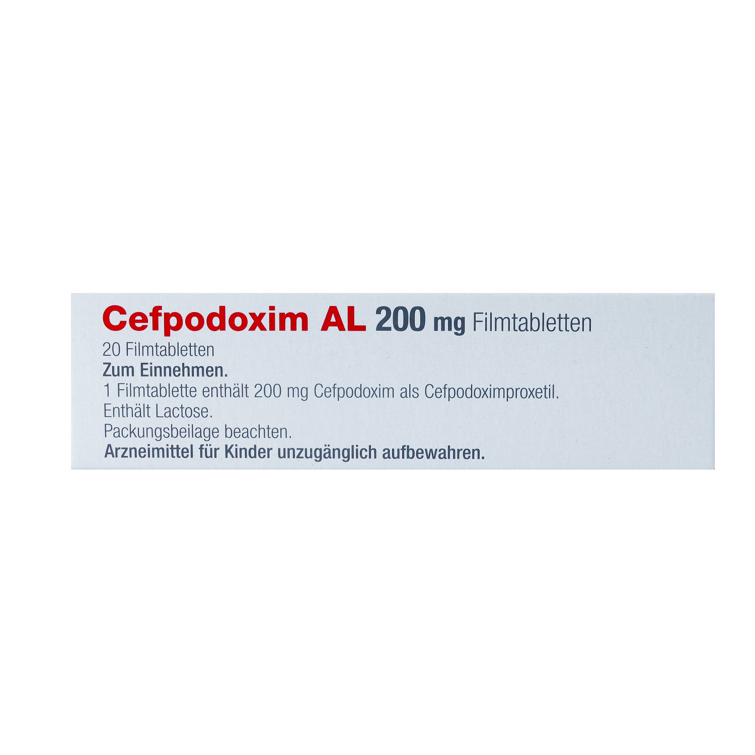 CEFPODOXIM AL 200 mg Filmtabletten