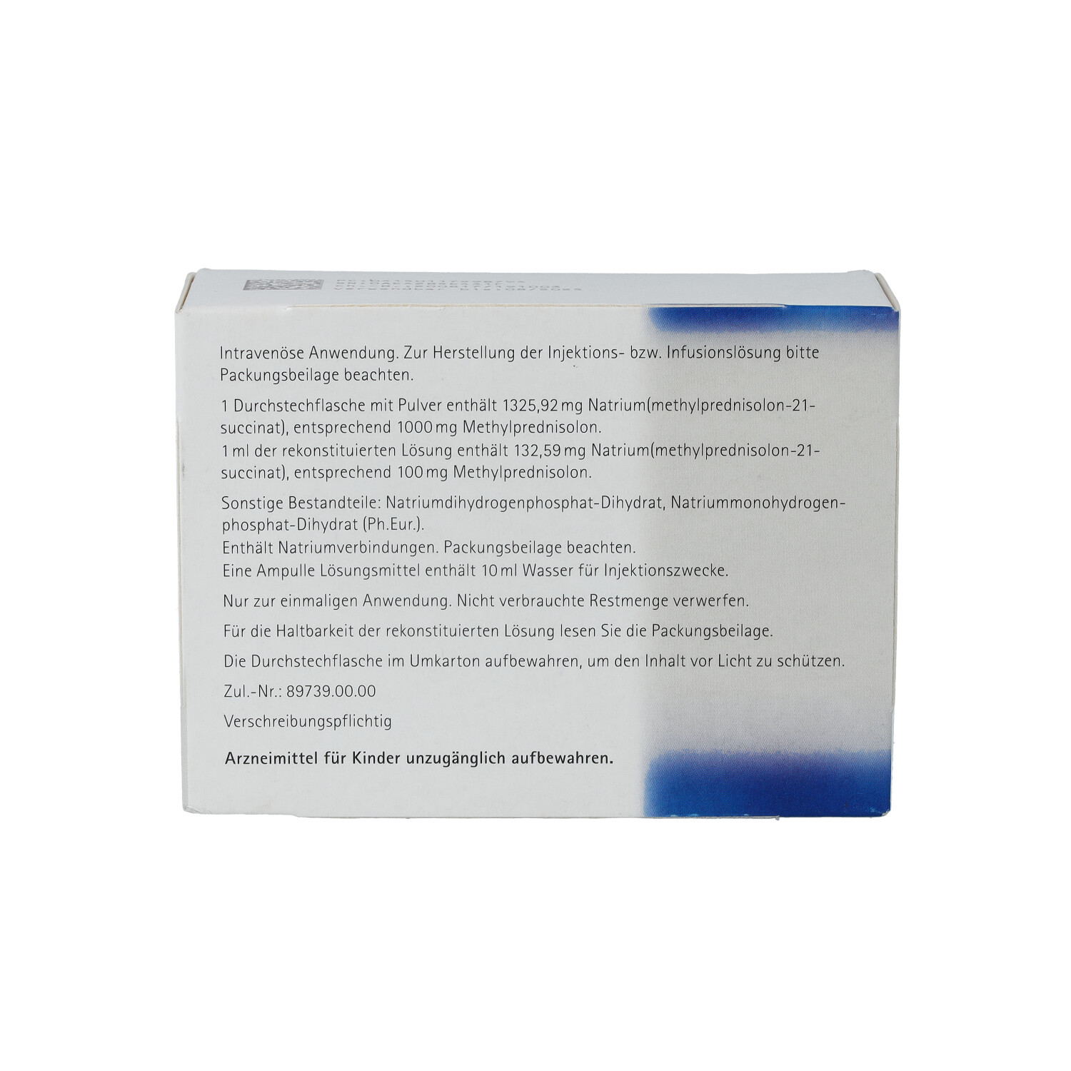METHYLPREDNISOLON acis 1000 mg P.u.LM H.Inj/Inf.L.