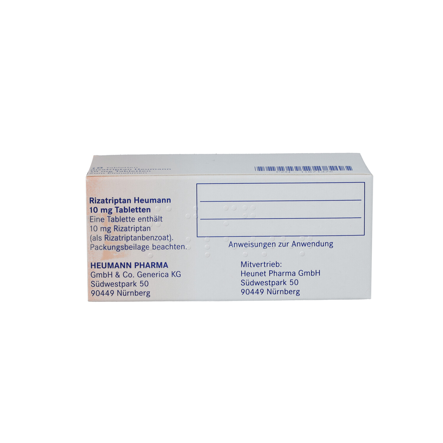 RIZATRIPTAN Heumann 10 mg Tabletten