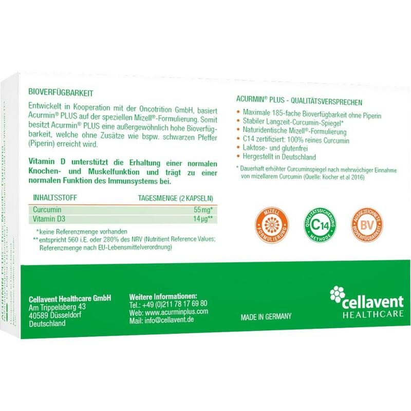 ACURMIN Plus Das Mizell-Curcuma Weichkapseln