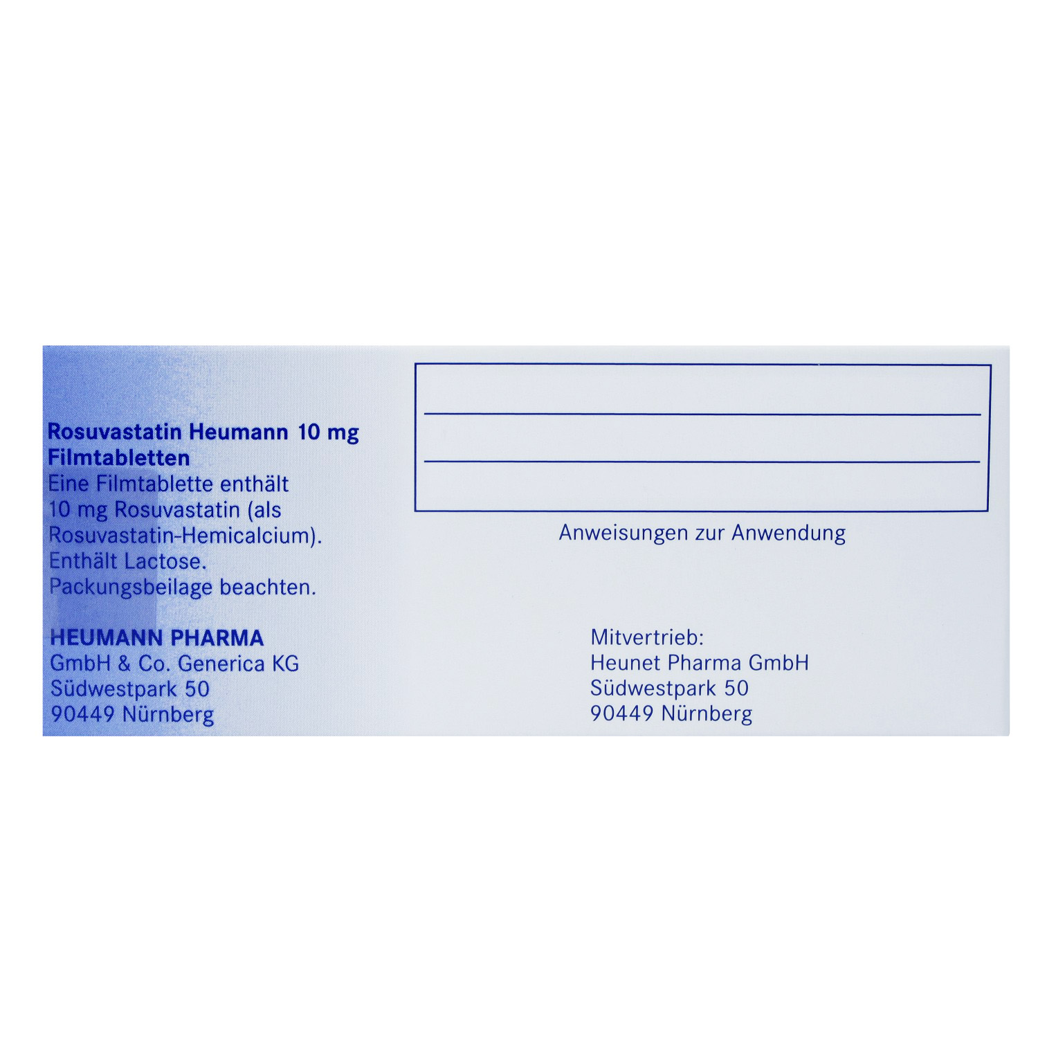 ROSUVASTATIN Heumann 10 mg Filmtabletten
