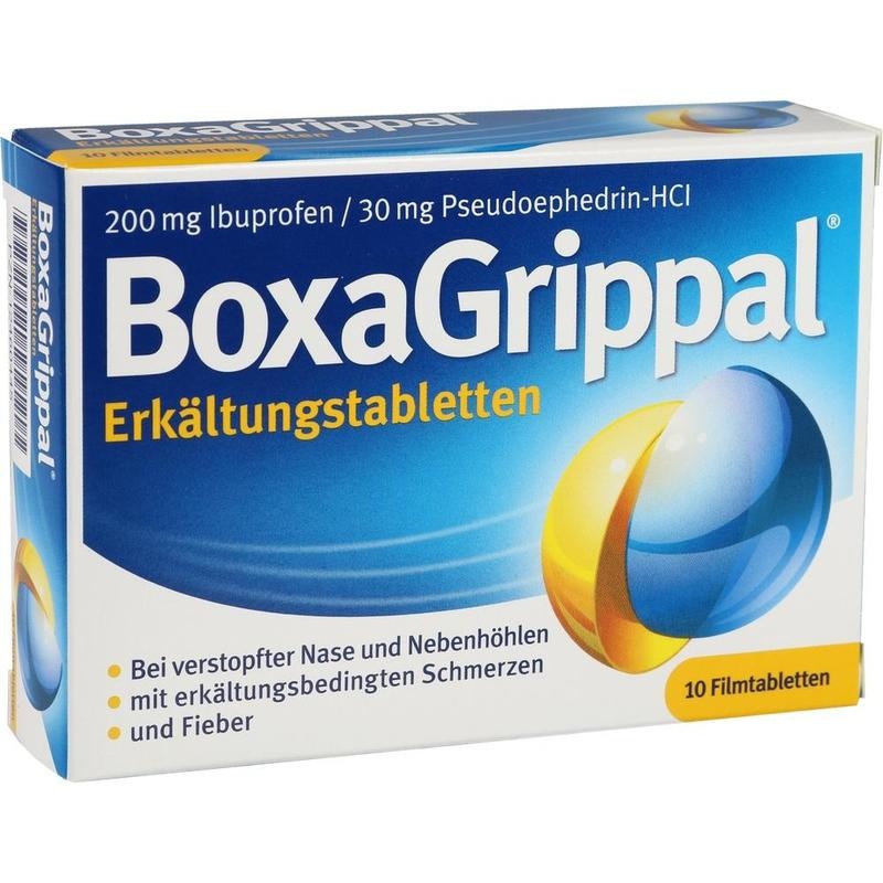 BOXAGRIPPAL Erkältungstabletten 200 mg/30 mg FTA