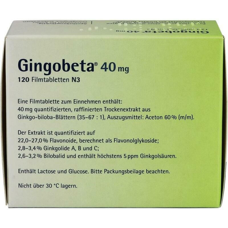 GINGOBETA 40 mg Filmtabletten