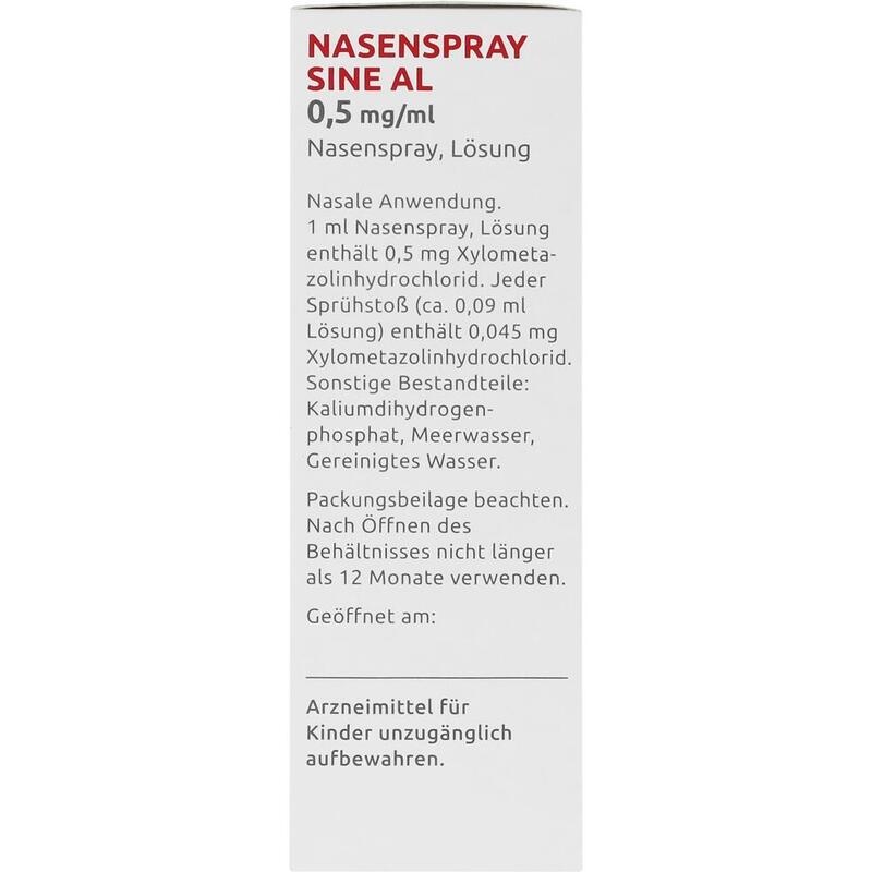 NASENSPRAY sine AL 0,5 mg/ml Nasenspray