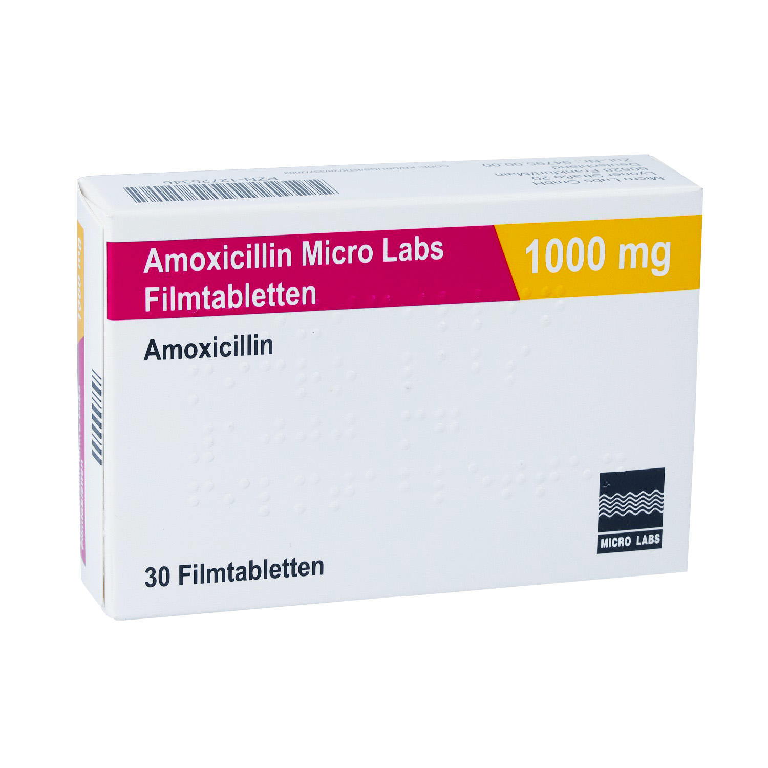 AMOXICILLIN Micro Labs 1000 mg Filmtabletten