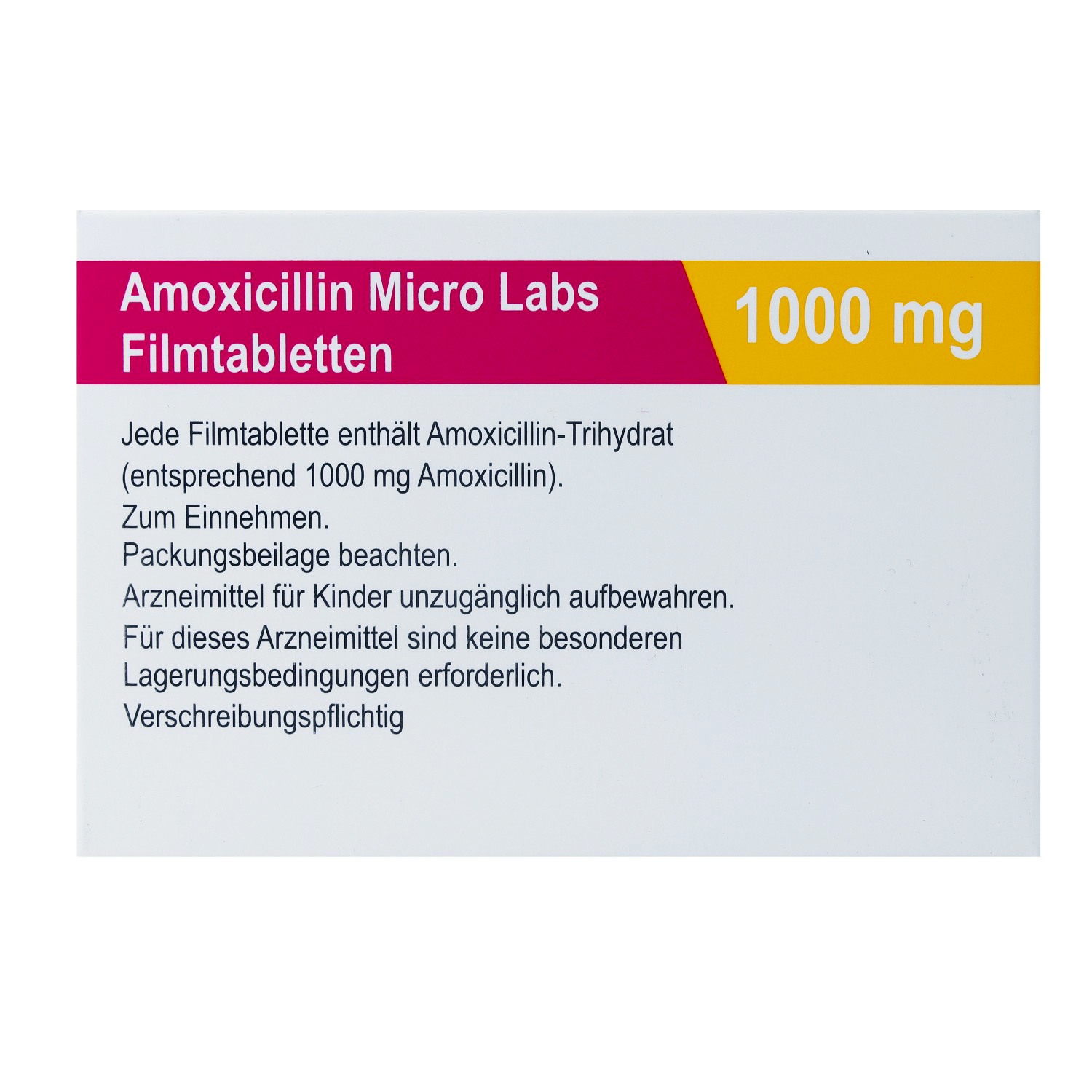 AMOXICILLIN Micro Labs 1000 mg Filmtabletten