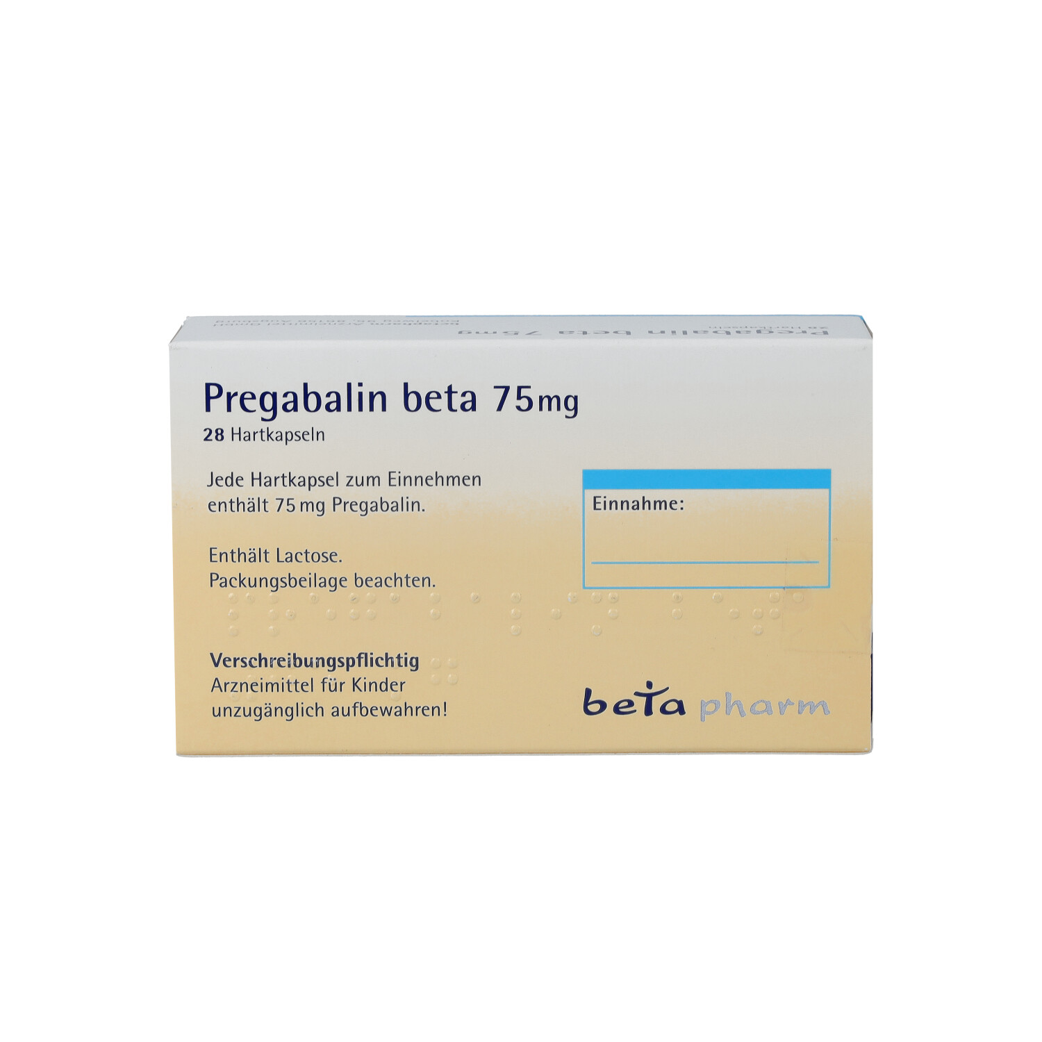 PREGABALIN beta 75 mg Hartkapseln