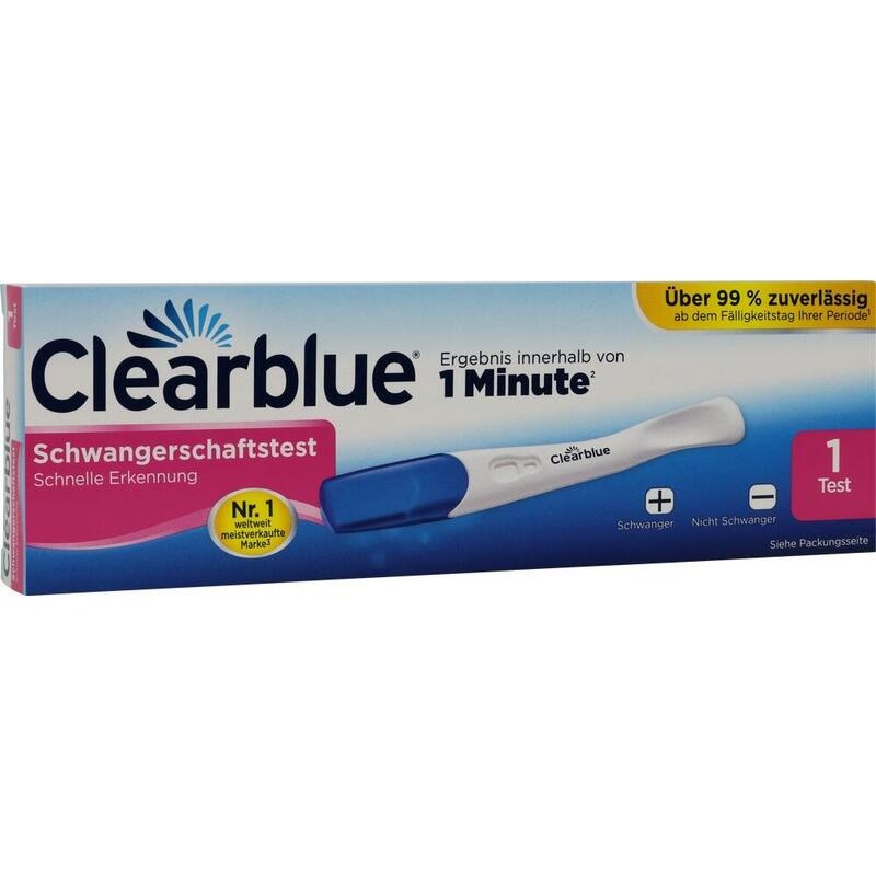 CLEARBLUE Schwangerschaftstest schnelle Erkennung