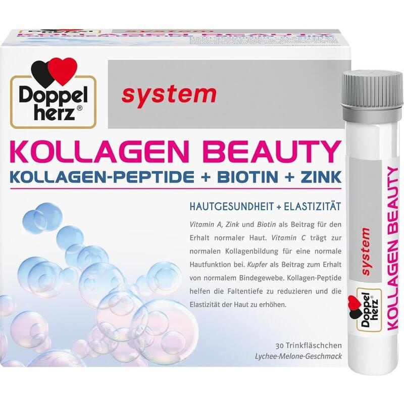 DOPPELHERZ Kollagen Beauty system Trinkfläschchen