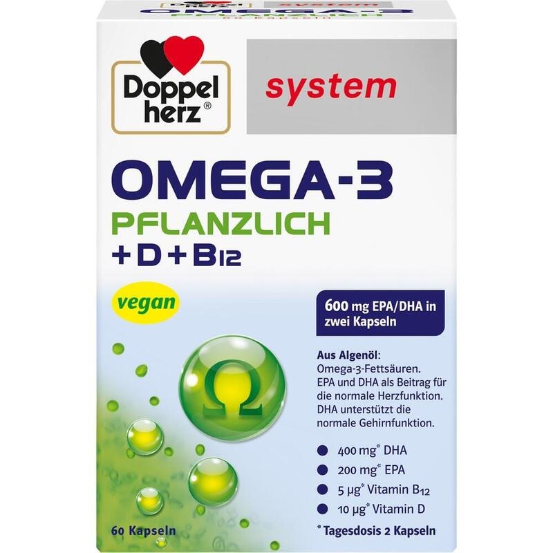 DOPPELHERZ Omega-3 pflanzlich system Kapseln