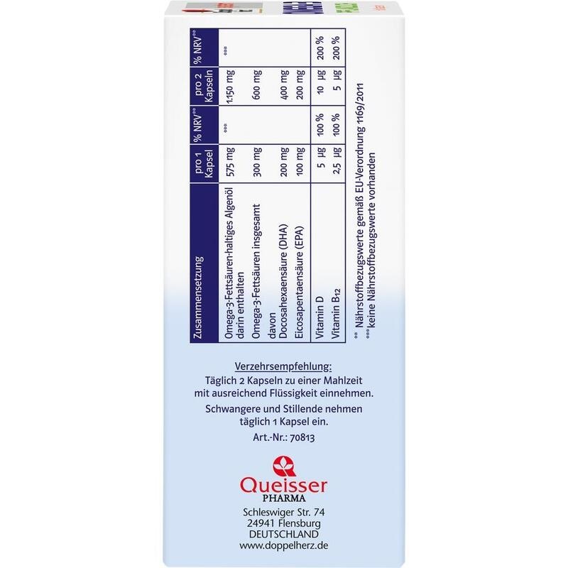 DOPPELHERZ Omega-3 pflanzlich system Kapseln