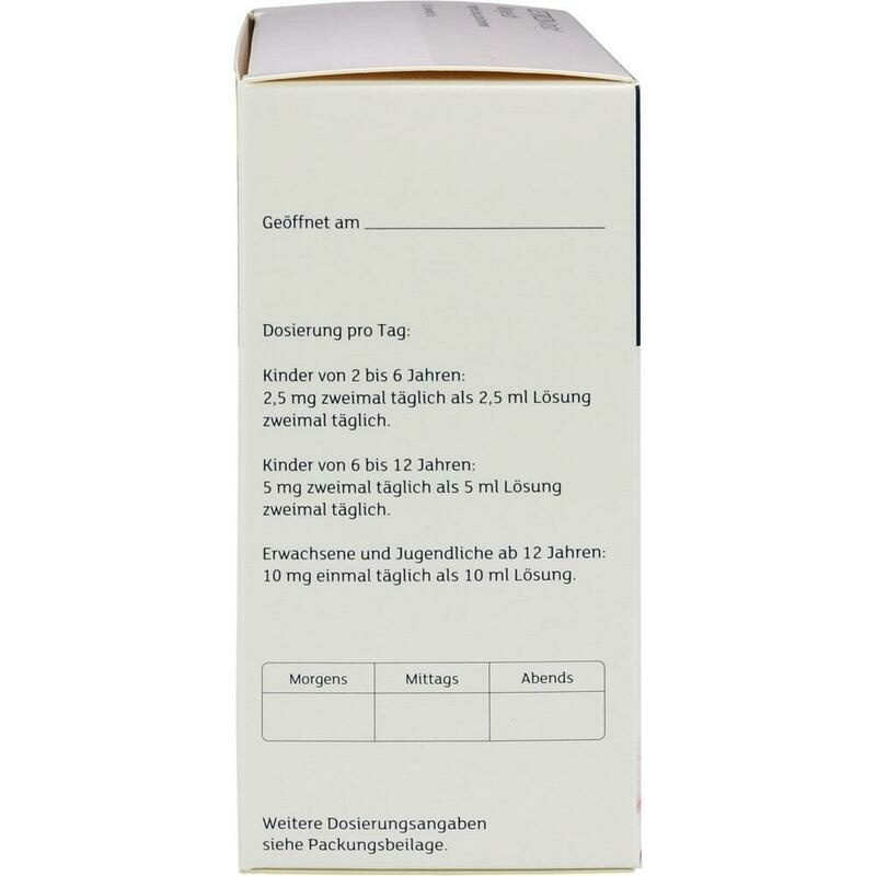 CETIRIZIN Aristo Allergiesaft 1 mg/ml Lsg.z.Einn.