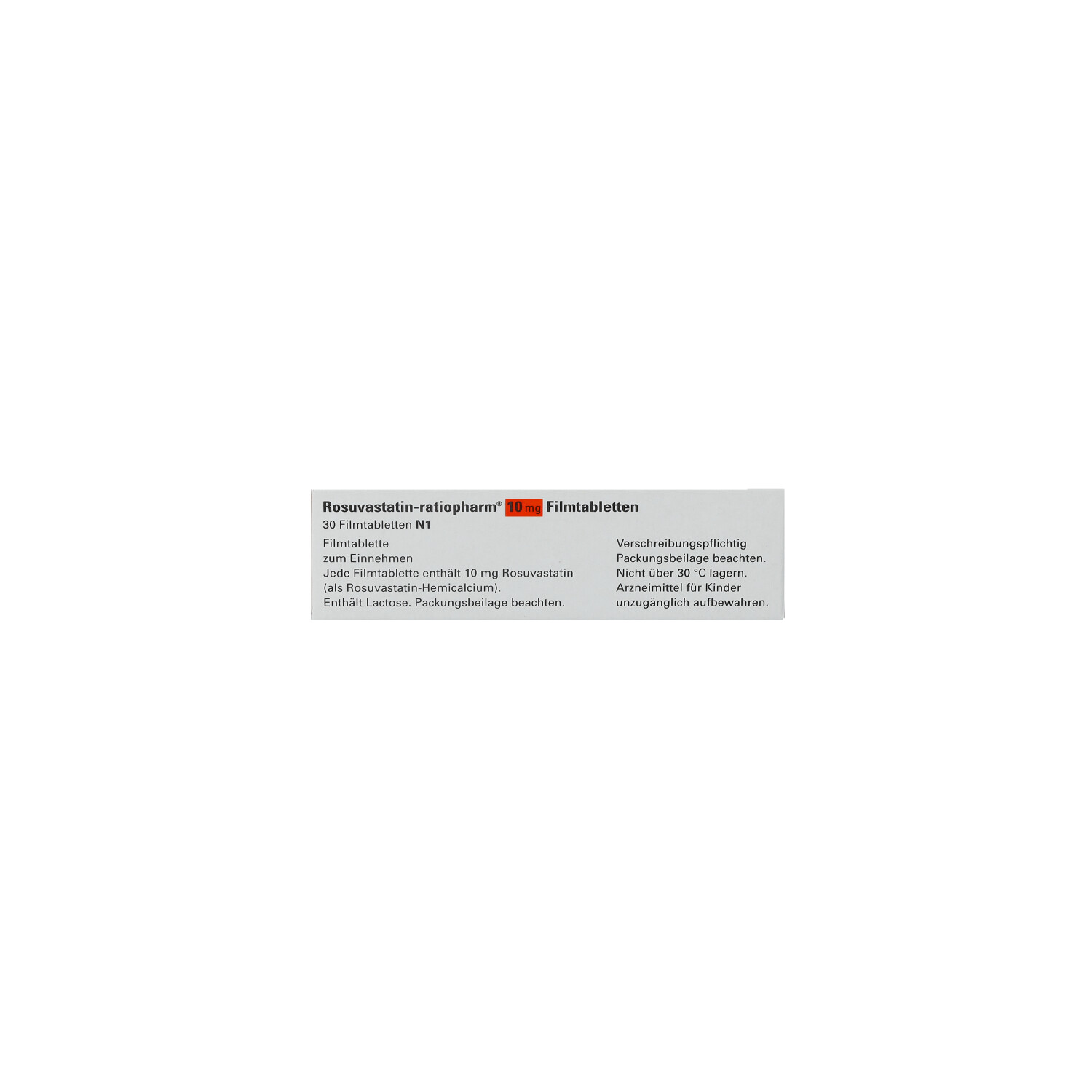 ROSUVASTATIN-ratiopharm 10 mg Filmtabletten