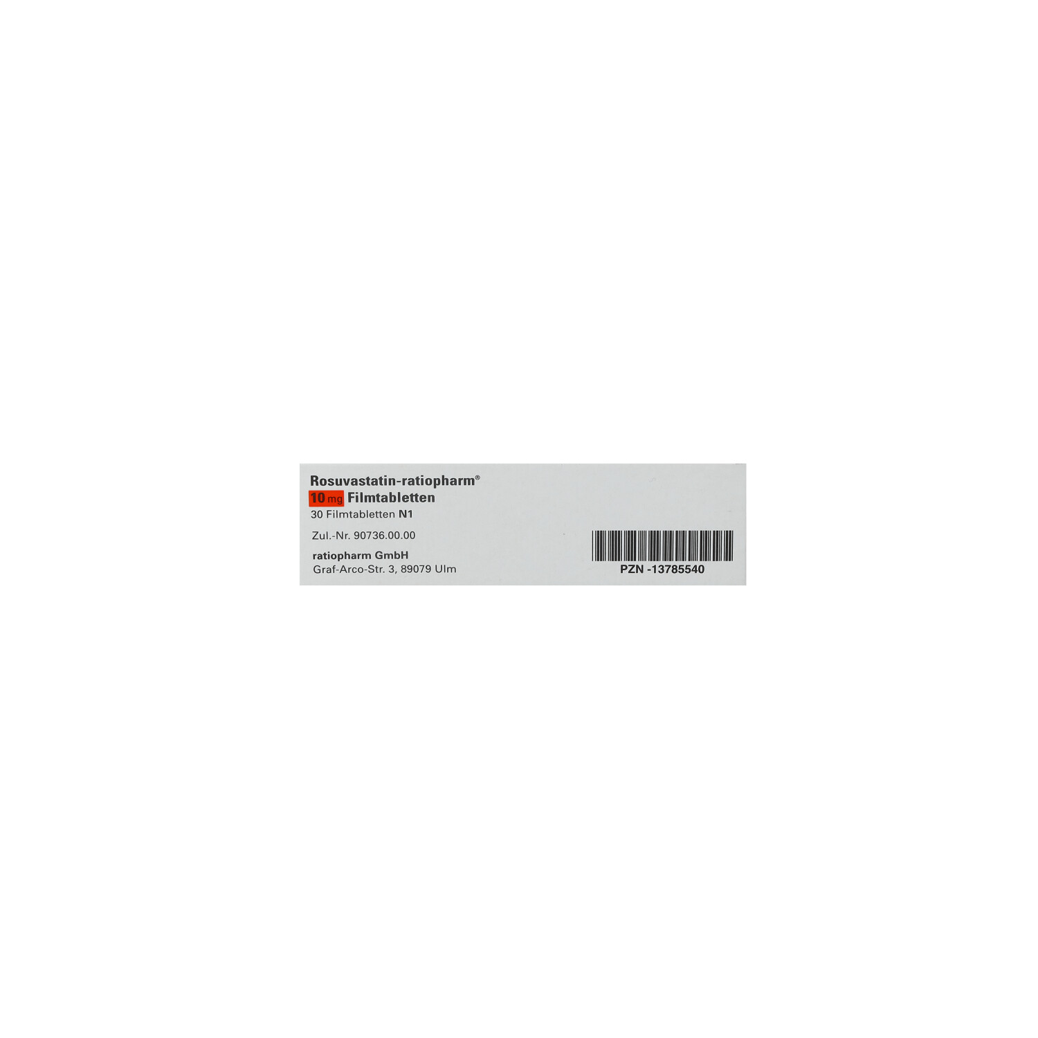 ROSUVASTATIN-ratiopharm 10 mg Filmtabletten