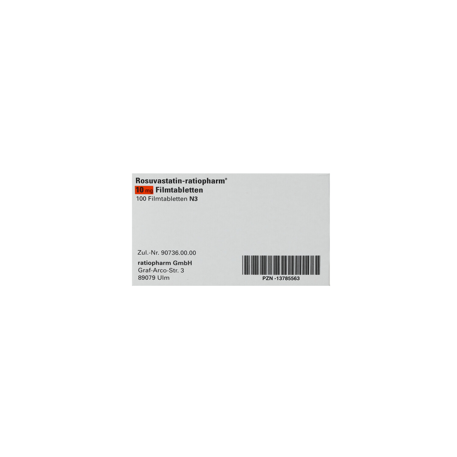 ROSUVASTATIN-ratiopharm 10 mg Filmtabletten
