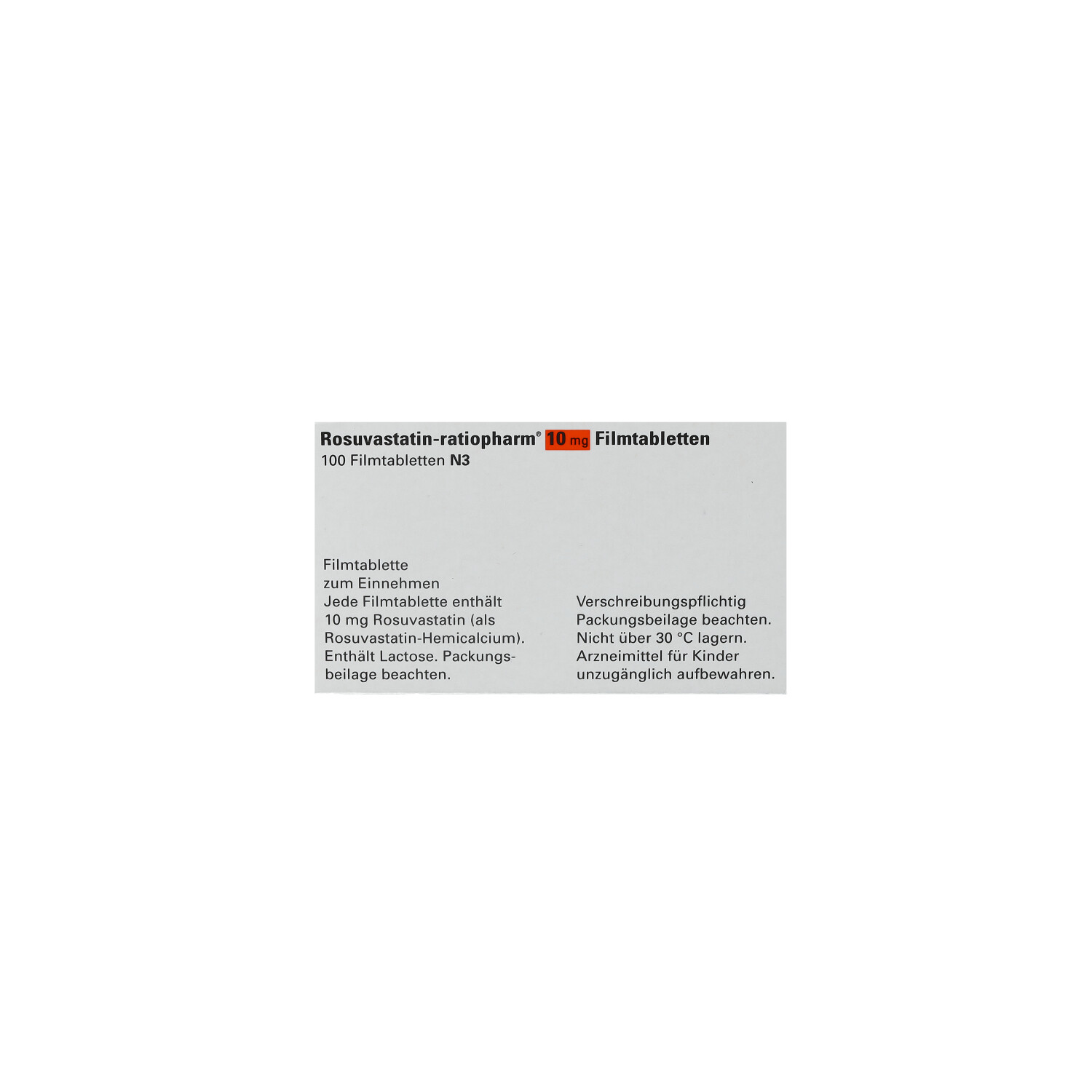 ROSUVASTATIN-ratiopharm 10 mg Filmtabletten