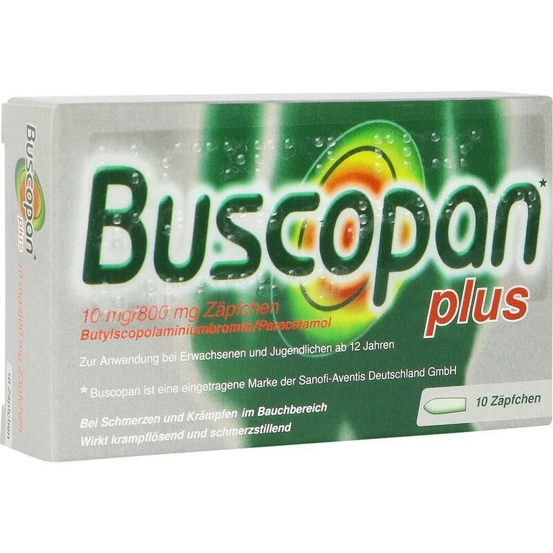 BUSCOPAN plus 10 mg/800 mg Suppositorien