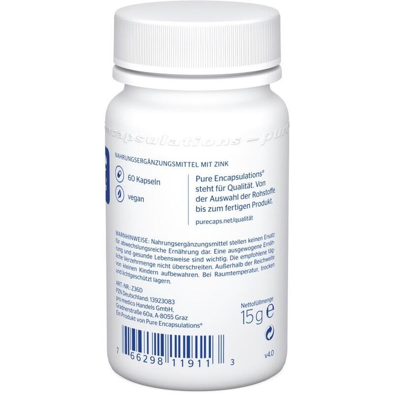 PURE ENCAPSULATIONS Zink Zinkpicolinat Kapseln