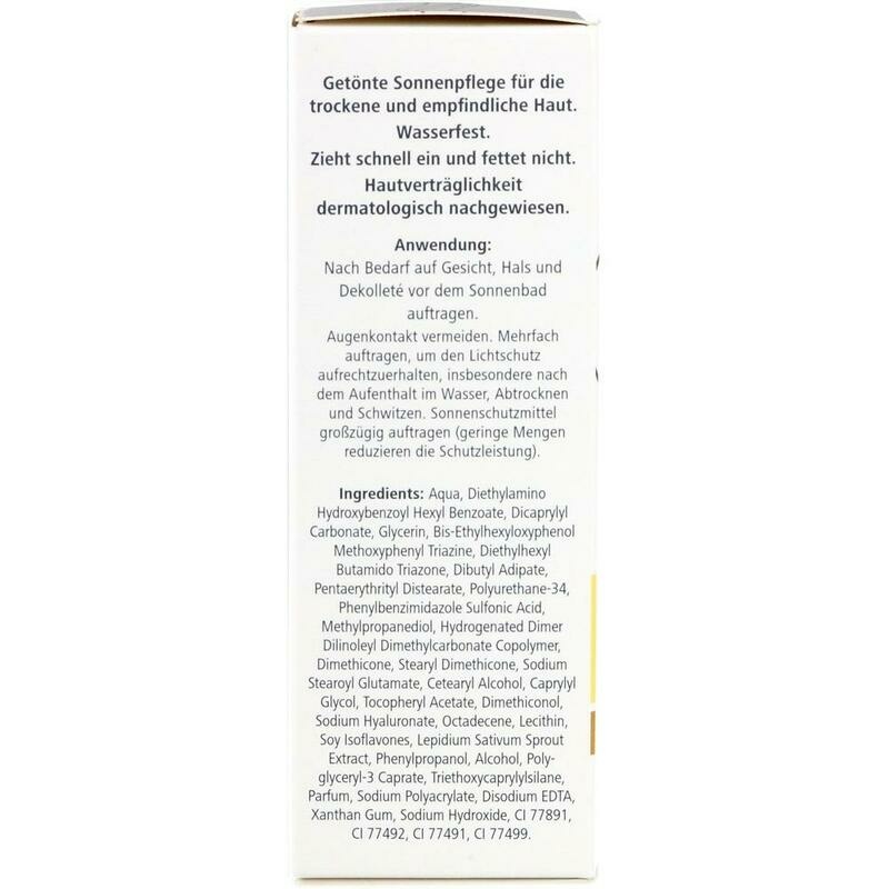 HYALURON SONNENPFLEGE Gesicht Creme LSF 50+ getönt