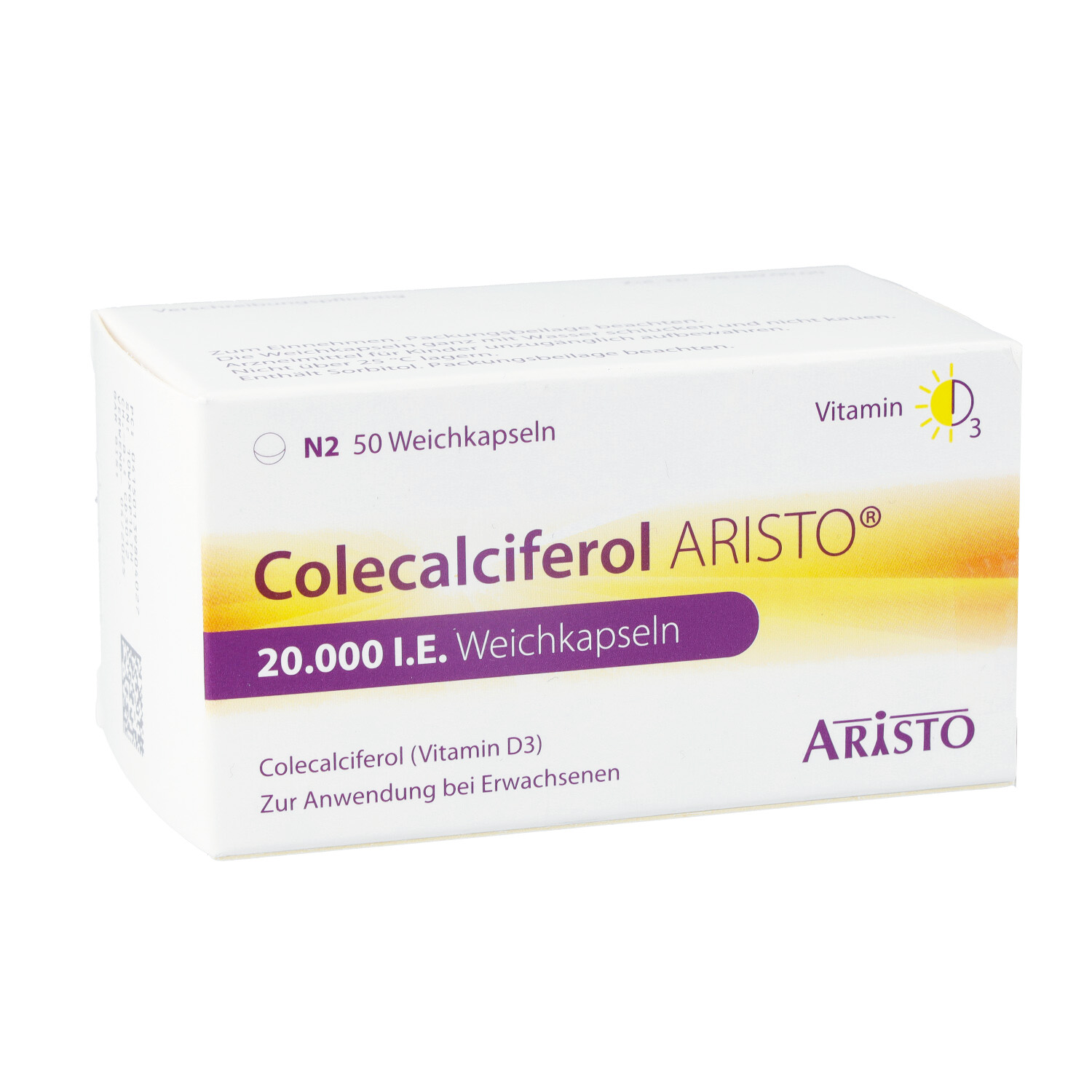 COLECALCIFEROL Aristo 20.000 I.E. Weichkapseln