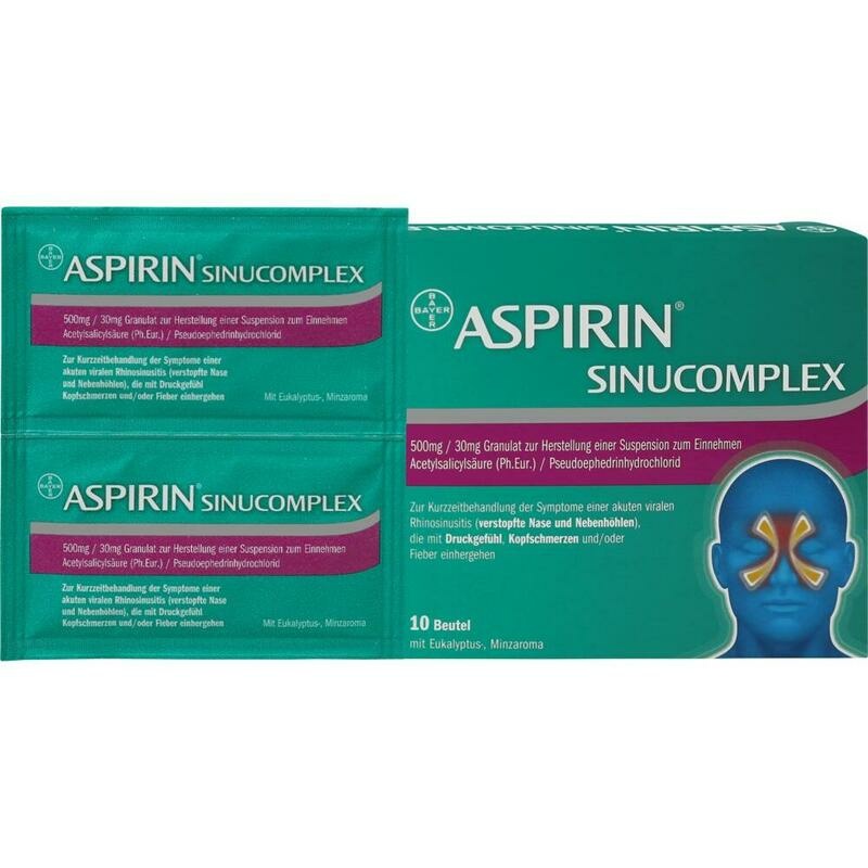ASPIRIN SINUCOMPLEX 500mg/30mg Gra.Sus.-Herst.Btl.