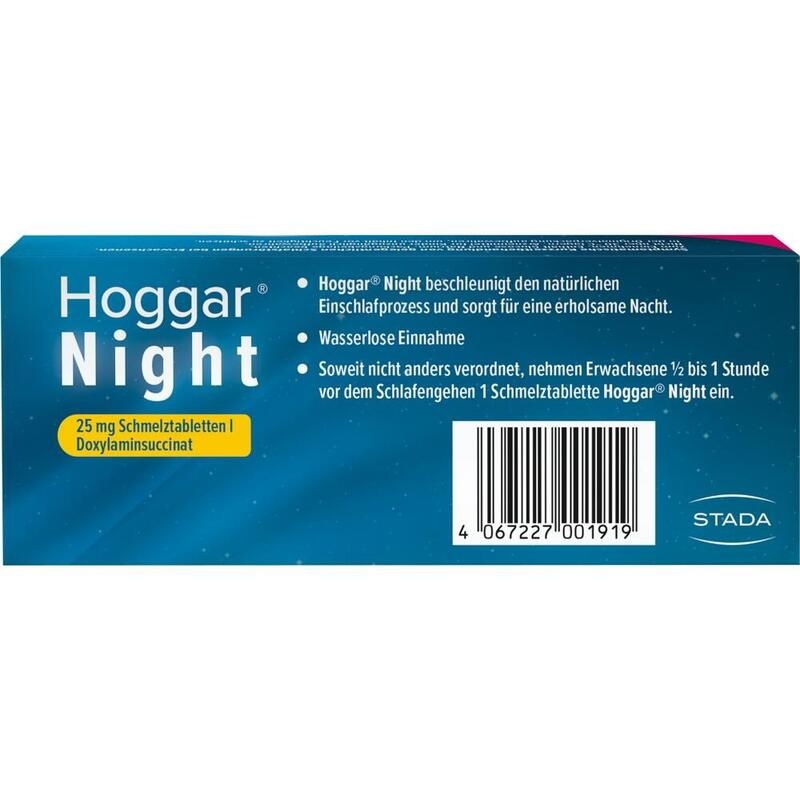 HOGGAR Night 25 mg Schmelztabletten