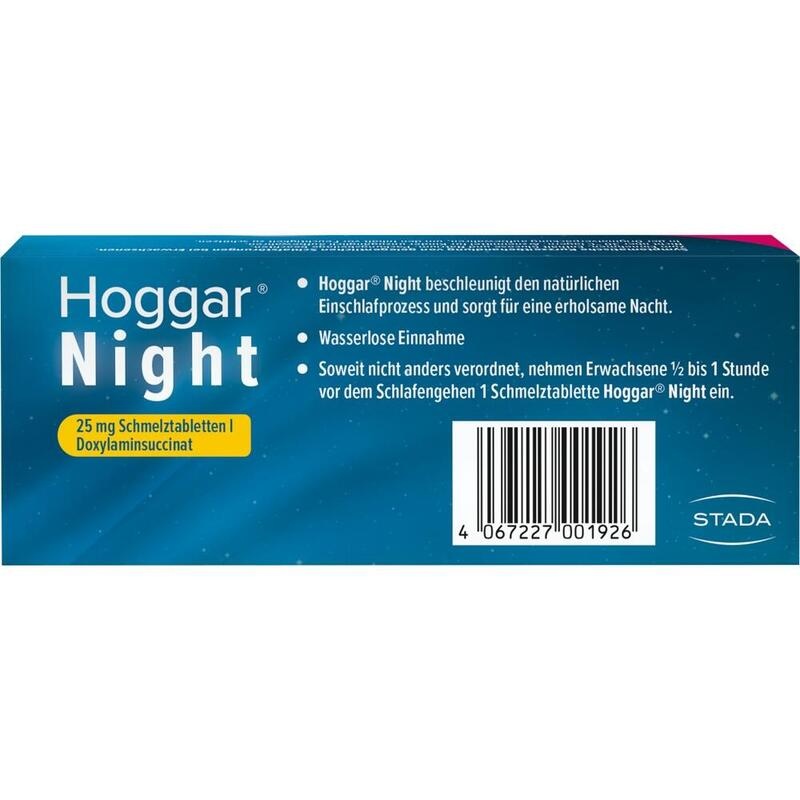 HOGGAR Night 25 mg Schmelztabletten