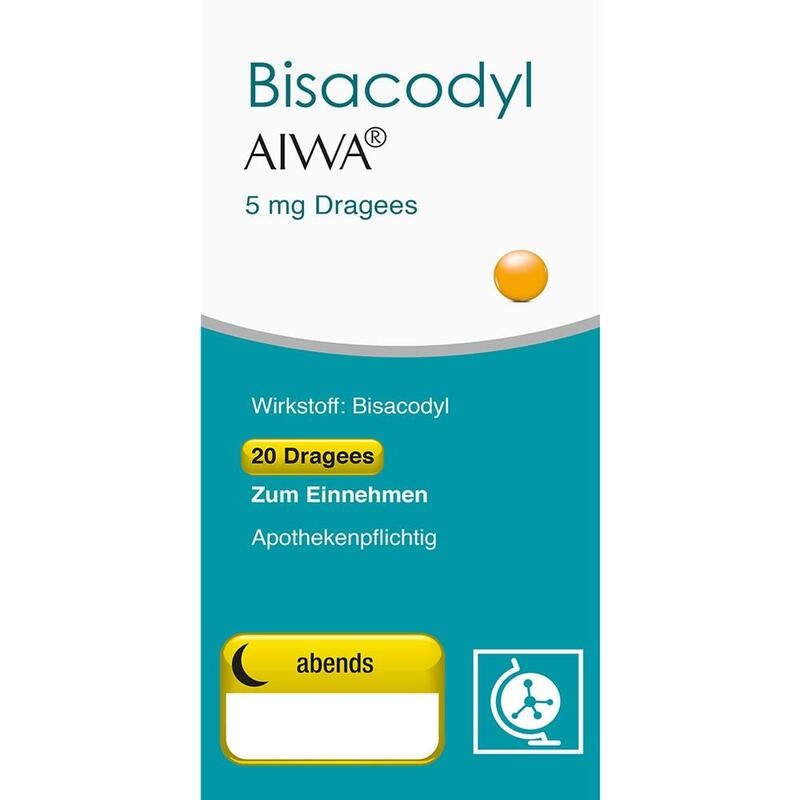 BISACODYL AIWA 5 mg Dragees