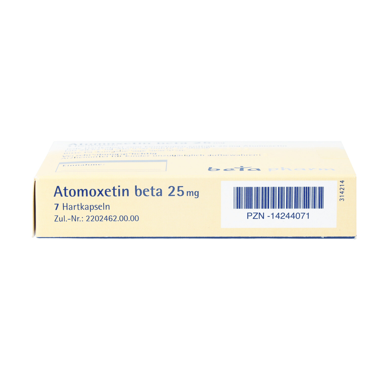 ATOMOXETIN beta 25 mg Hartkapseln